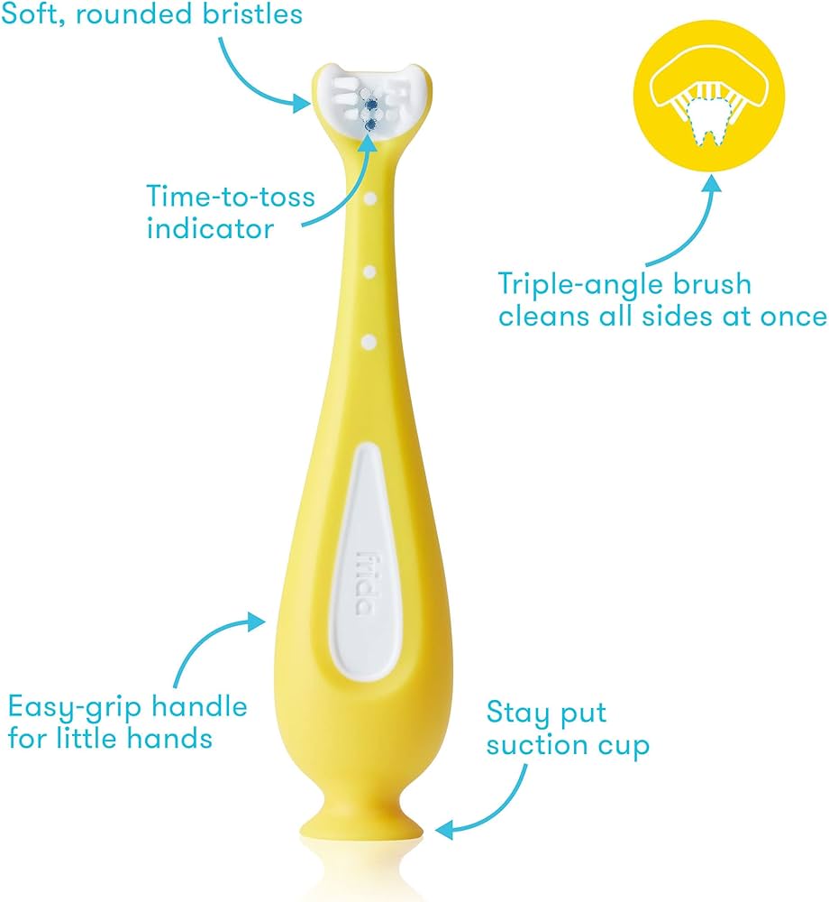 Frida Baby Toddler Training Toothbrush Features