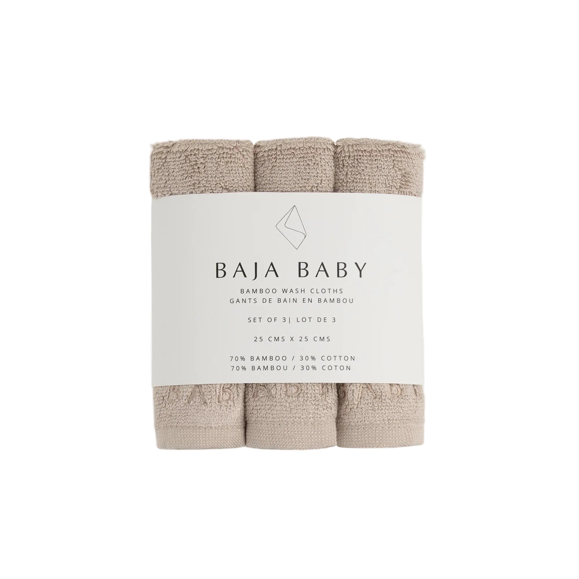 Baja Baby Bamboo Wash Cloths 3 PK – Momease Baby Boutique