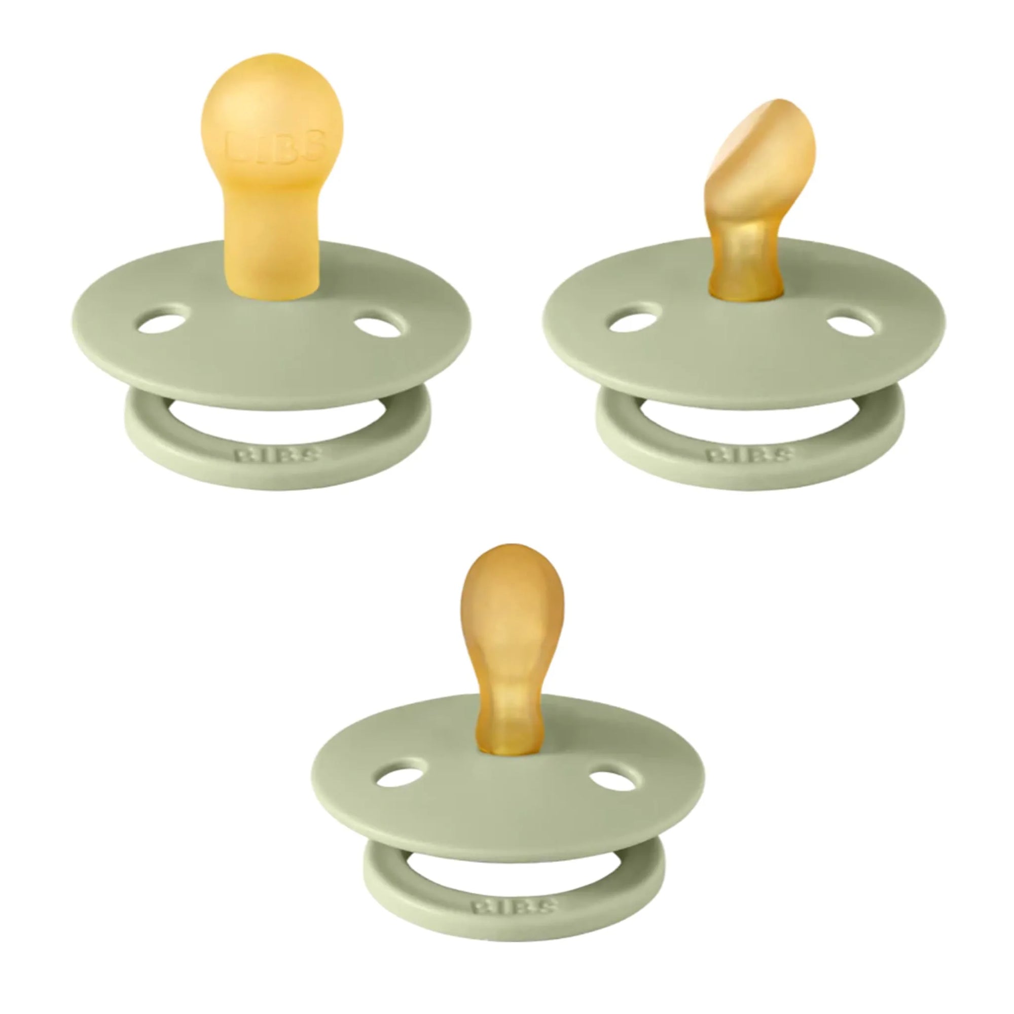 BIBS Pacifiers Try-It Collection 3 Pack - Sage