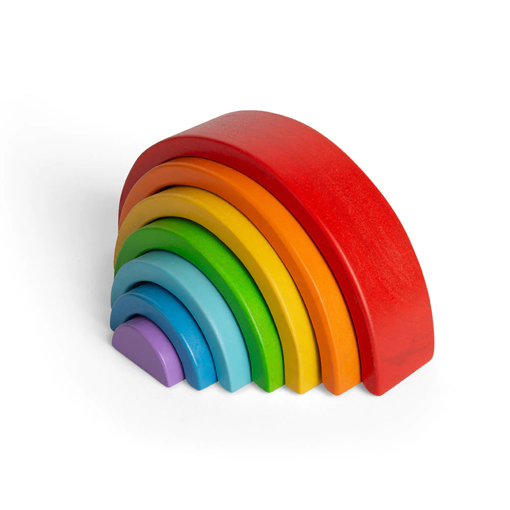 Bigjigs Wooden Rainbow Stacking Toy