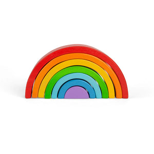 Bigjigs Wooden Rainbow Stacking Toy 3