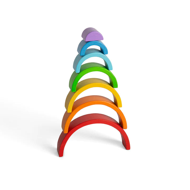 Bigjigs Wooden Rainbow Stacking Toy 2
