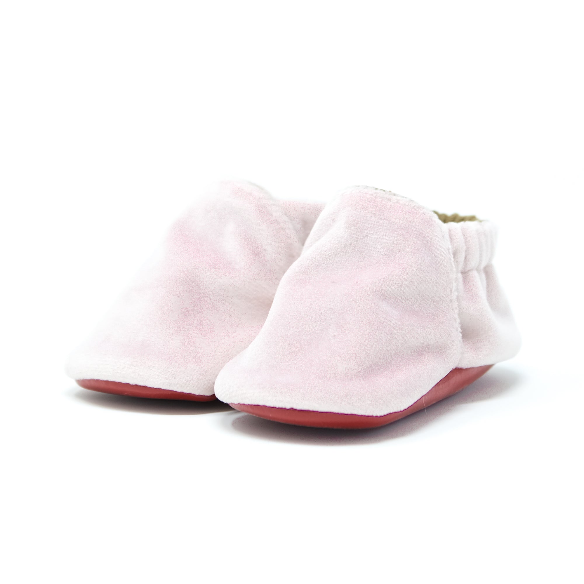 Little Grapefruit Baby Shoes - Blush Velvet