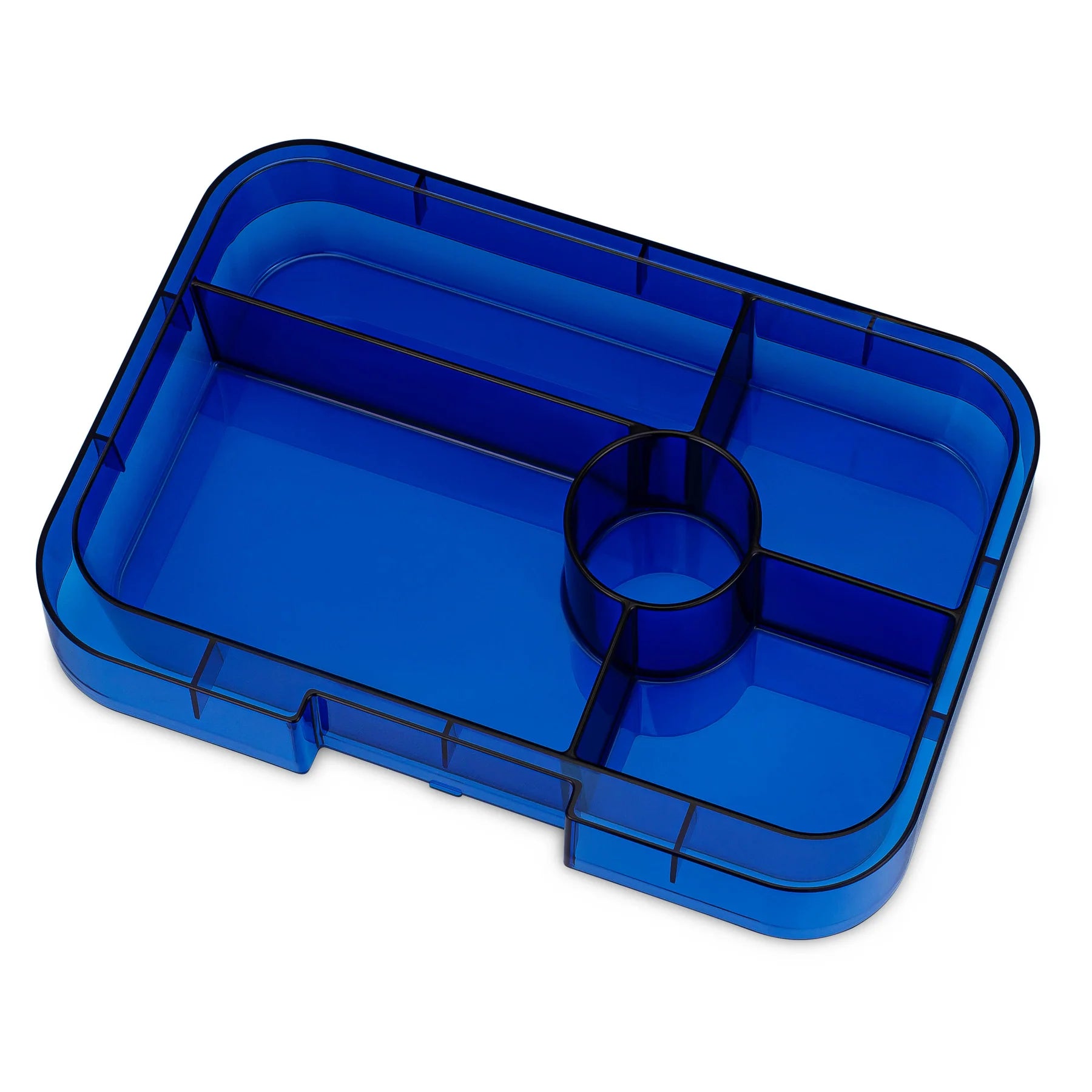 Yumbox Tapas 5-Compartment Food Tray - Monte Carlo Blue/Clear Navy 2