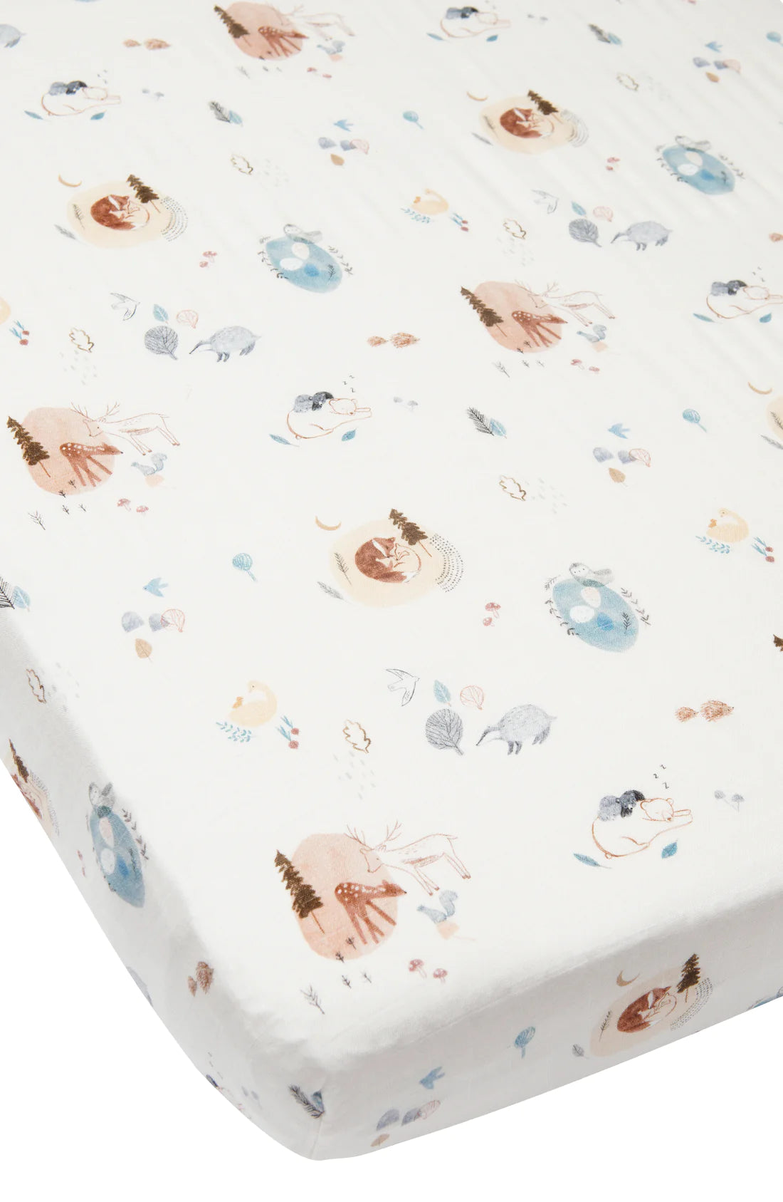 Loulou Lollipop Fitted Crib Sheet - Cozy Forest