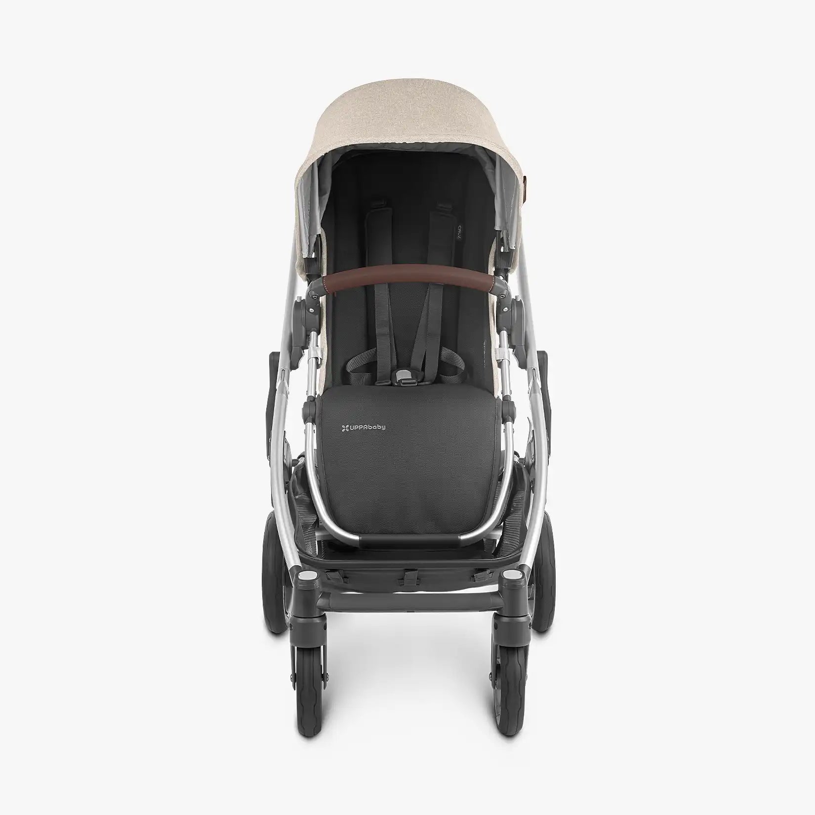 UPPAbaby CRUZ V2 Stroller - Declan (Oat Melange/Silver/Chestnut Leather) - 2