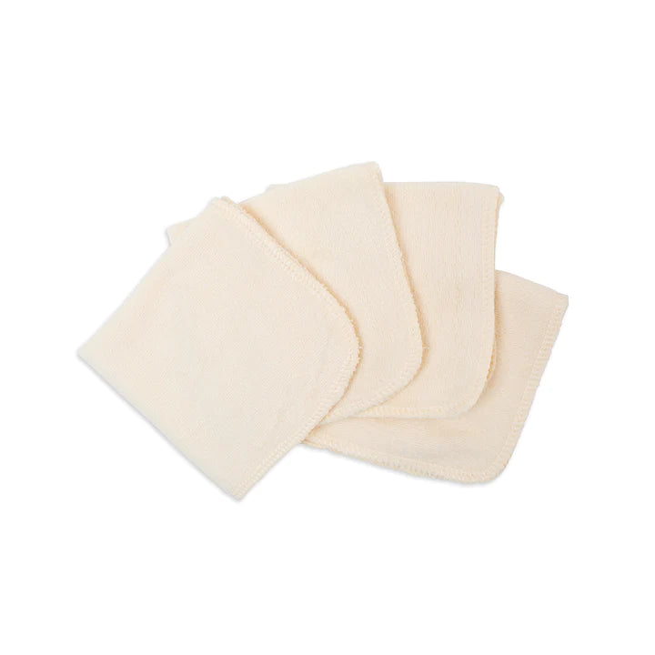 Lulujo Organic Cotton Washcloths/Facecloths 4 PK - Open