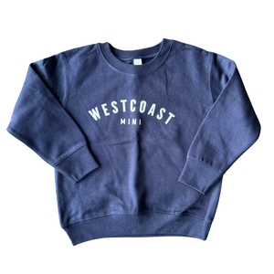 Lue & Me Westcoast MINI Varsity Crew Sweatshirt Kids - Navy