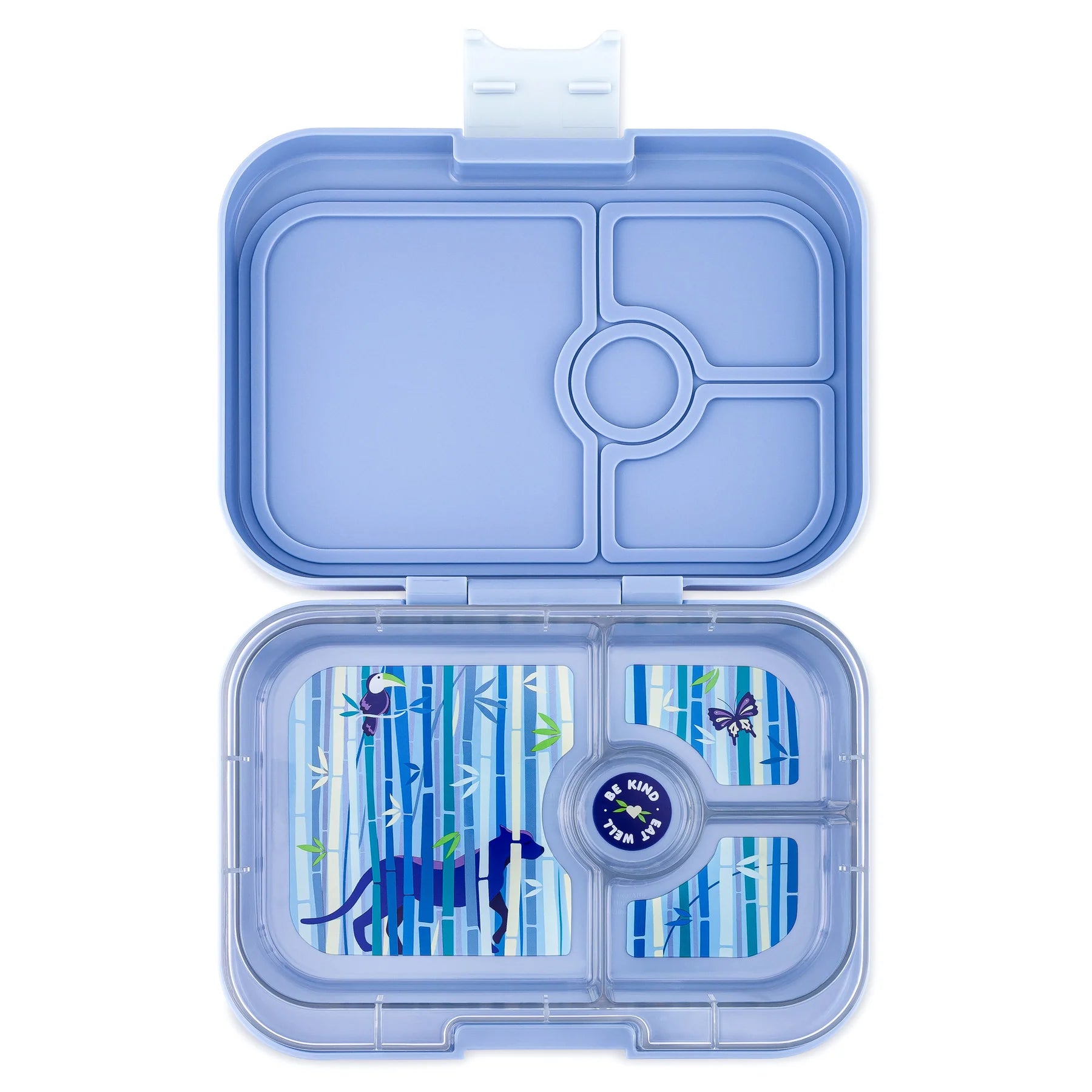 Yumbox Panino 4-Compartment Food Tray - Hazy Blue/Panther Tray