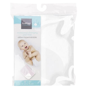 Kushies Deluxe Waterproof Portable Changing Pad - White Packaged