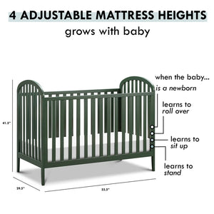 DaVinci Beau 3-in-1 Convertible Crib - Adjustable Mattress Height