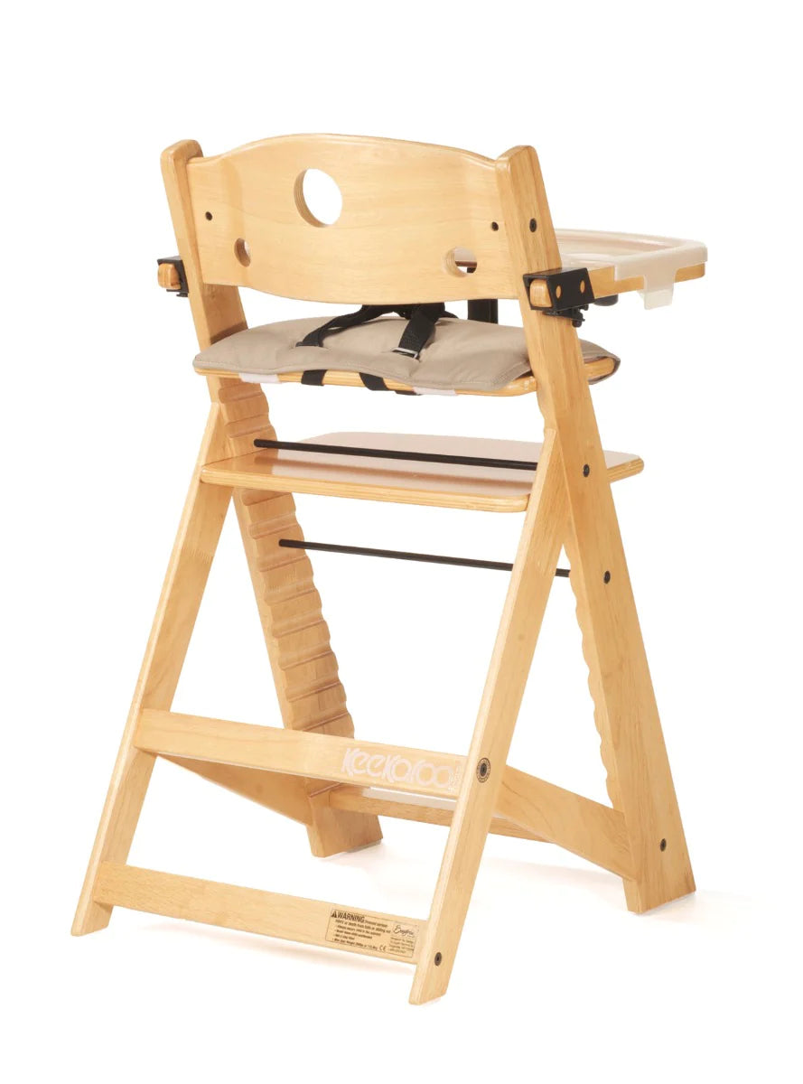 Keekaroo Wooden High Chair - Natural 2