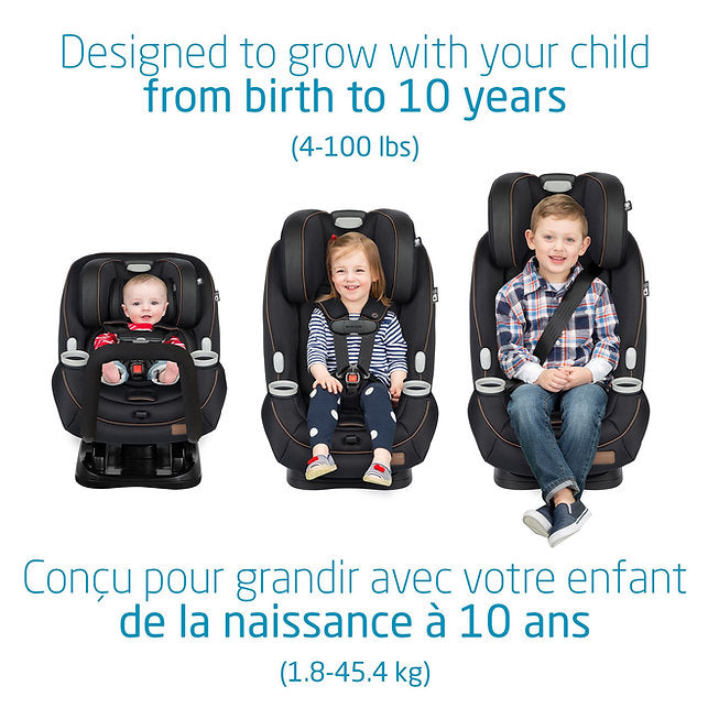Maxi-Cosi Pria All-in-One Convertible Car Seat - Designer Black Birth to 10 Years