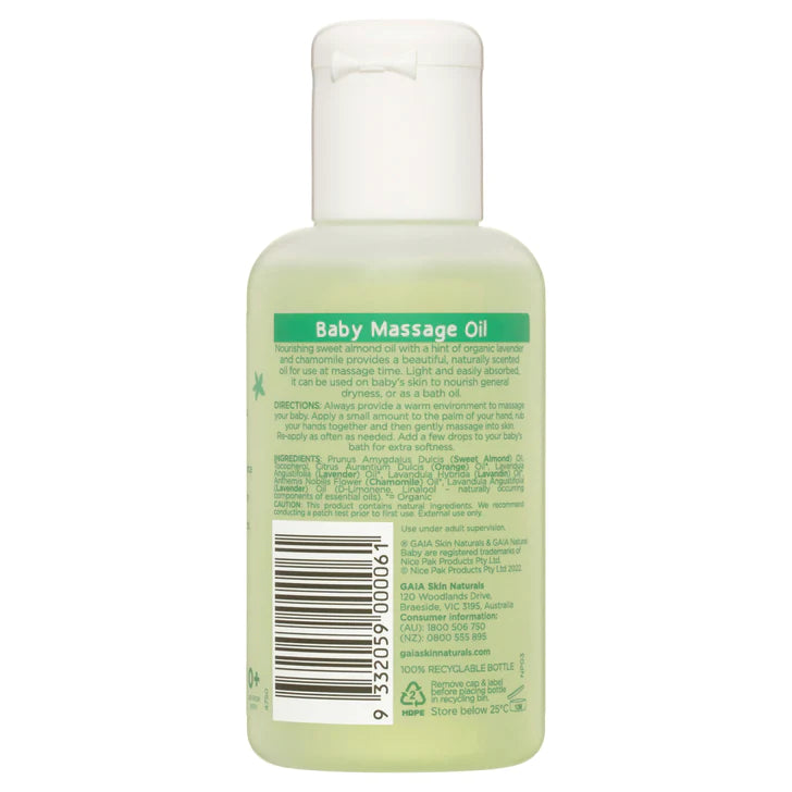 GAIA Natural Baby Massage Oil 2