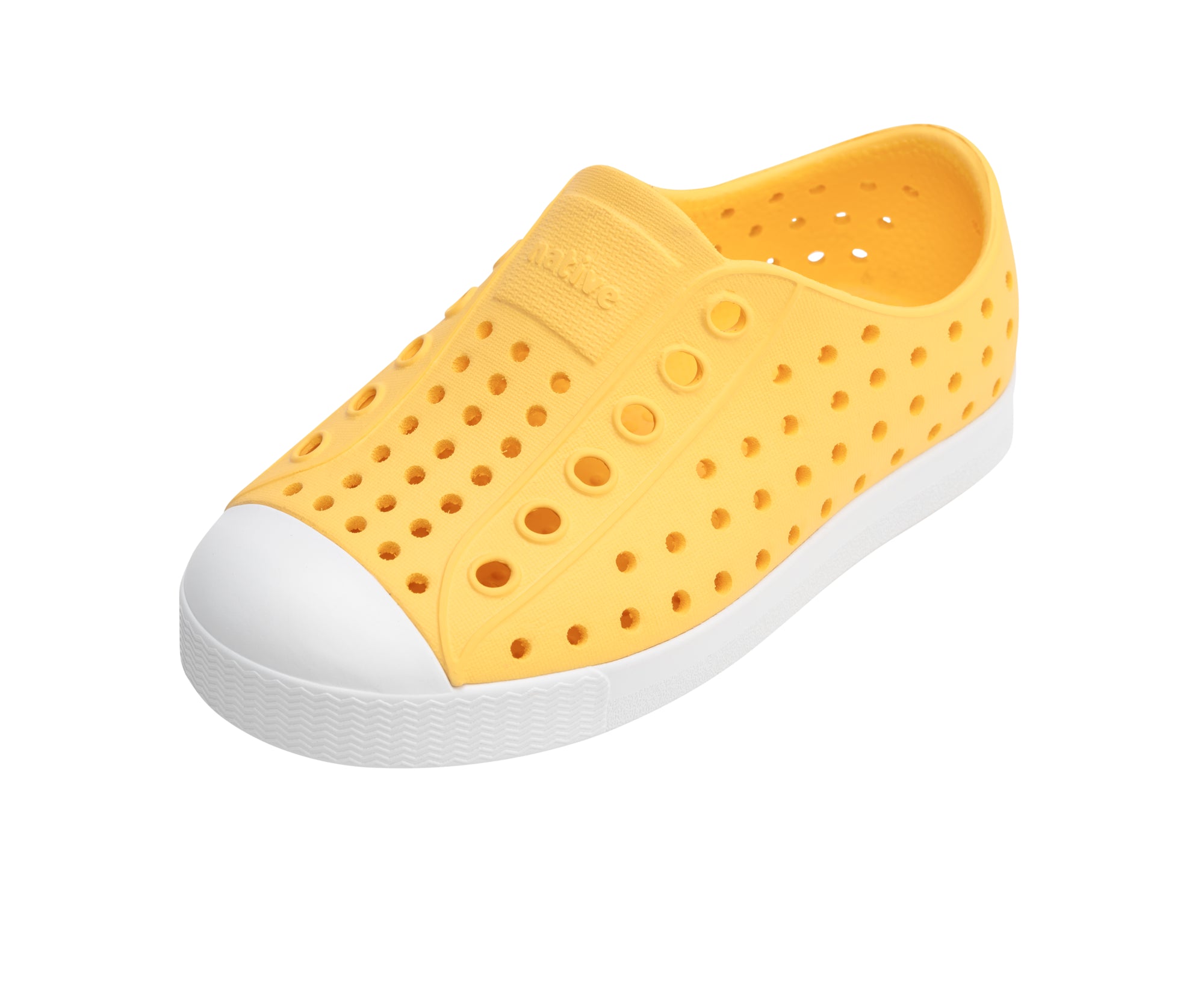 Native Shoes Shoes C4 - Crayon Yellow/Shell White Native Shoes Jefferson Child Shoe - Pineapple Yellow / Shell White 2