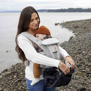 Ergobaby Rain and Wind Carrier Cover Lifestyle 3 Packable