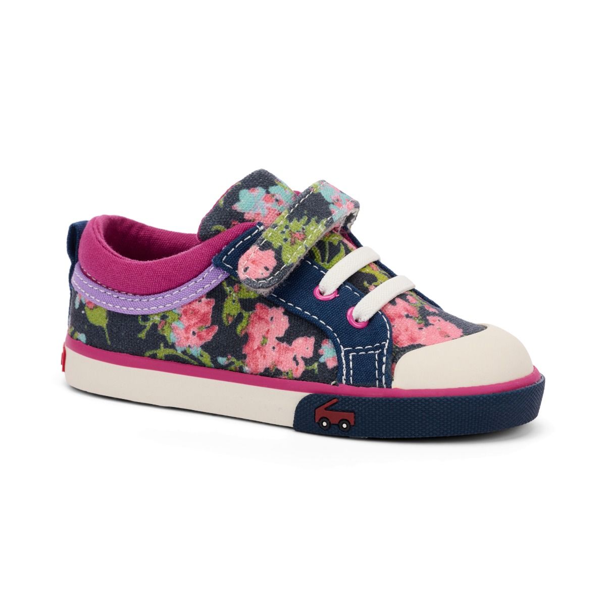 See Kai Run Kristin Sneaker - Navy Floral 