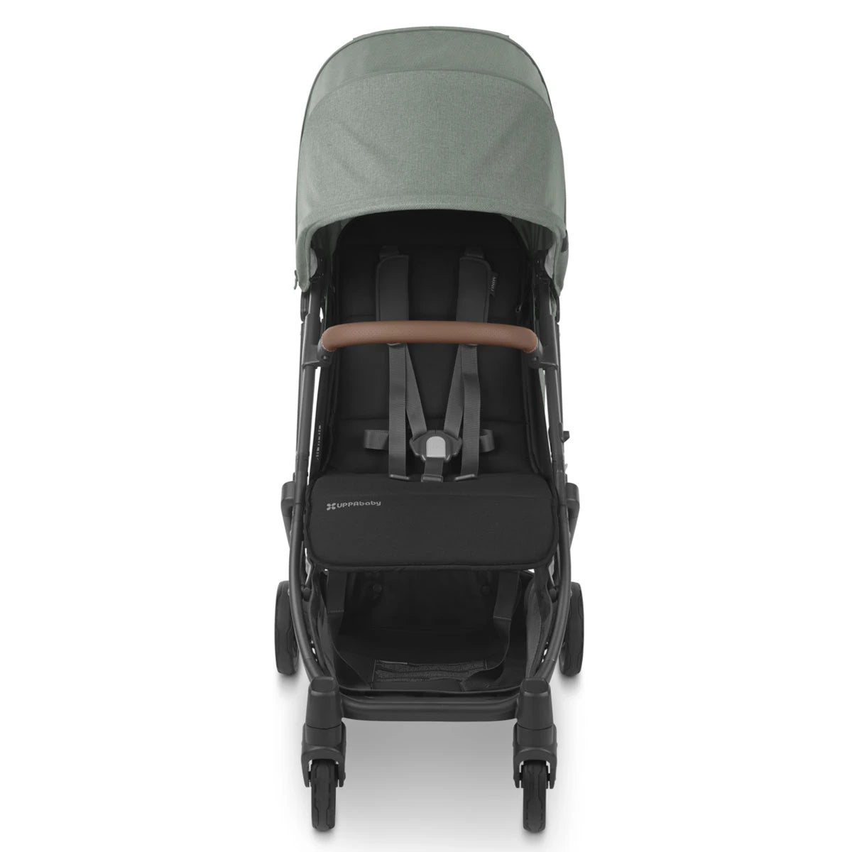 UPPAbaby Minu V2 Stroller - Gwen (Green Melange/Carbon/Saddle Leather)