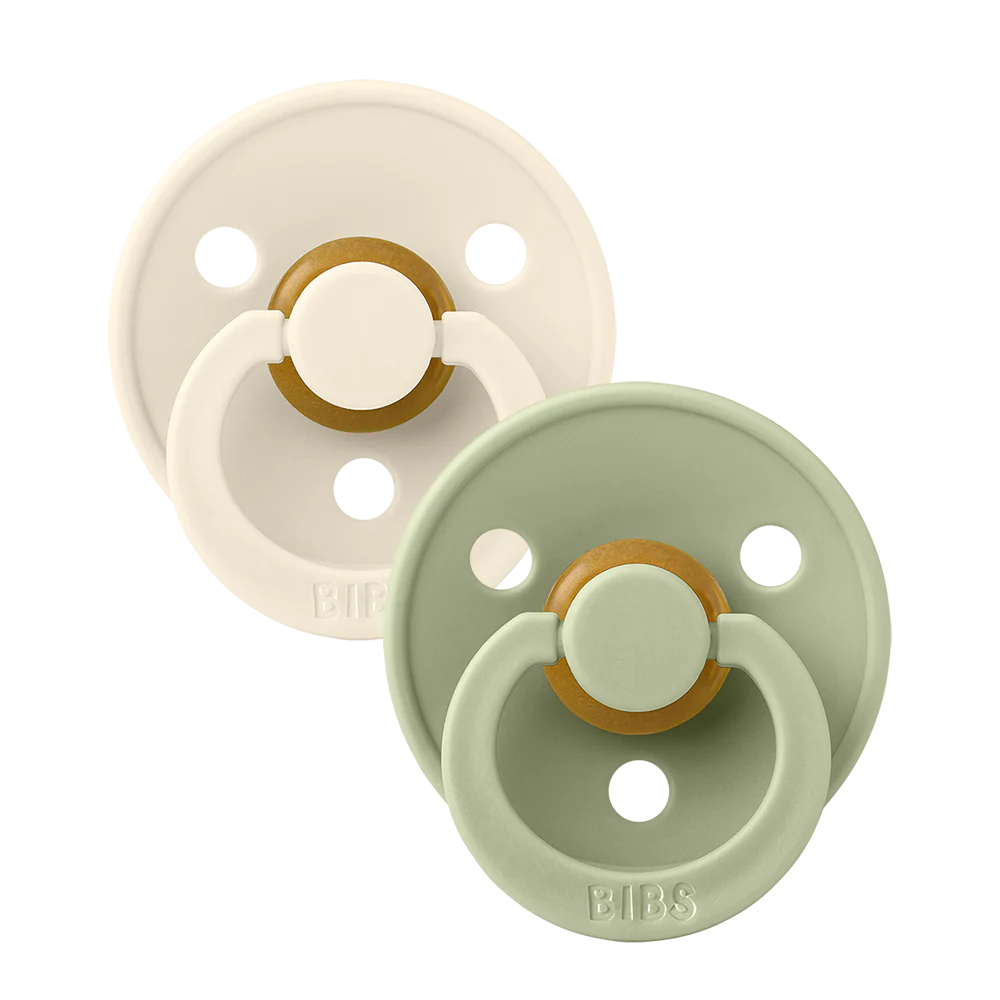 BIBS Pacifier Multicolour Combo 2 Pack - Ivory and Sage