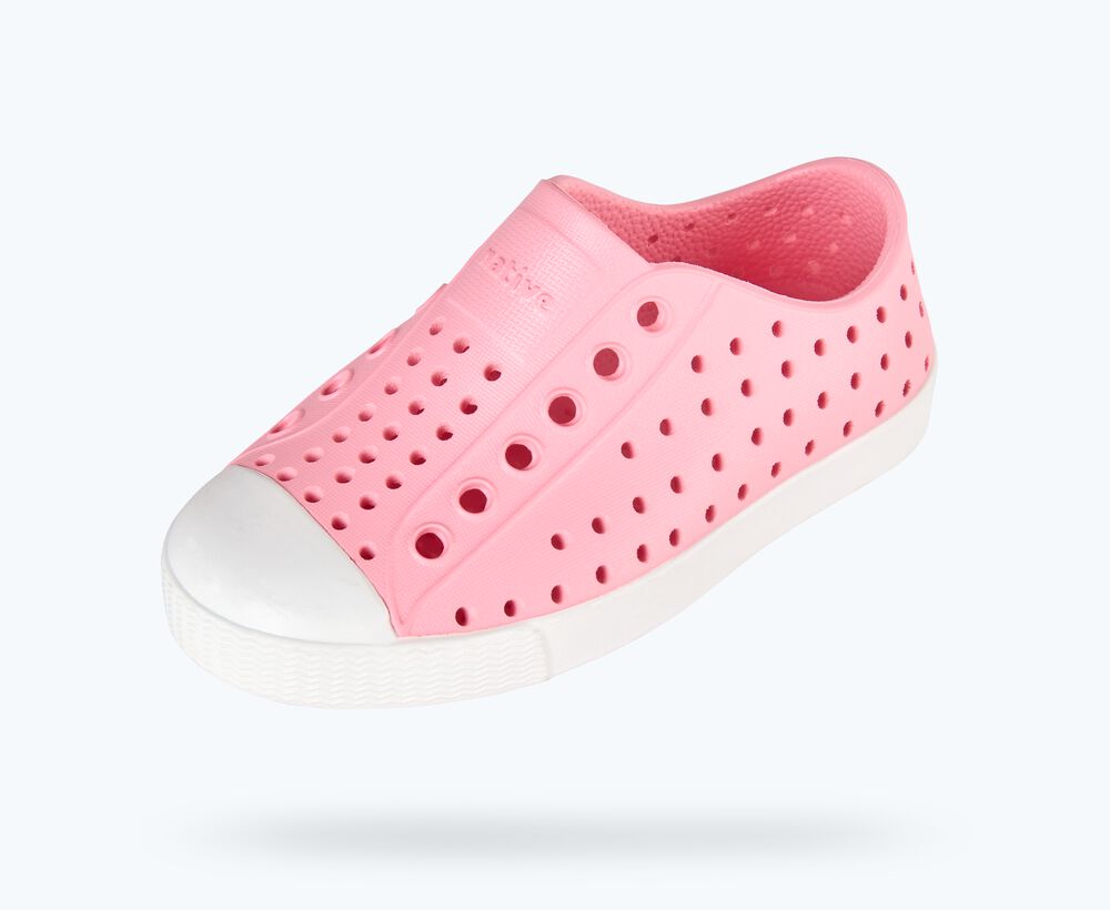 Native Shoes Jefferson Junior Shoe -  Princess Pink / Shell White