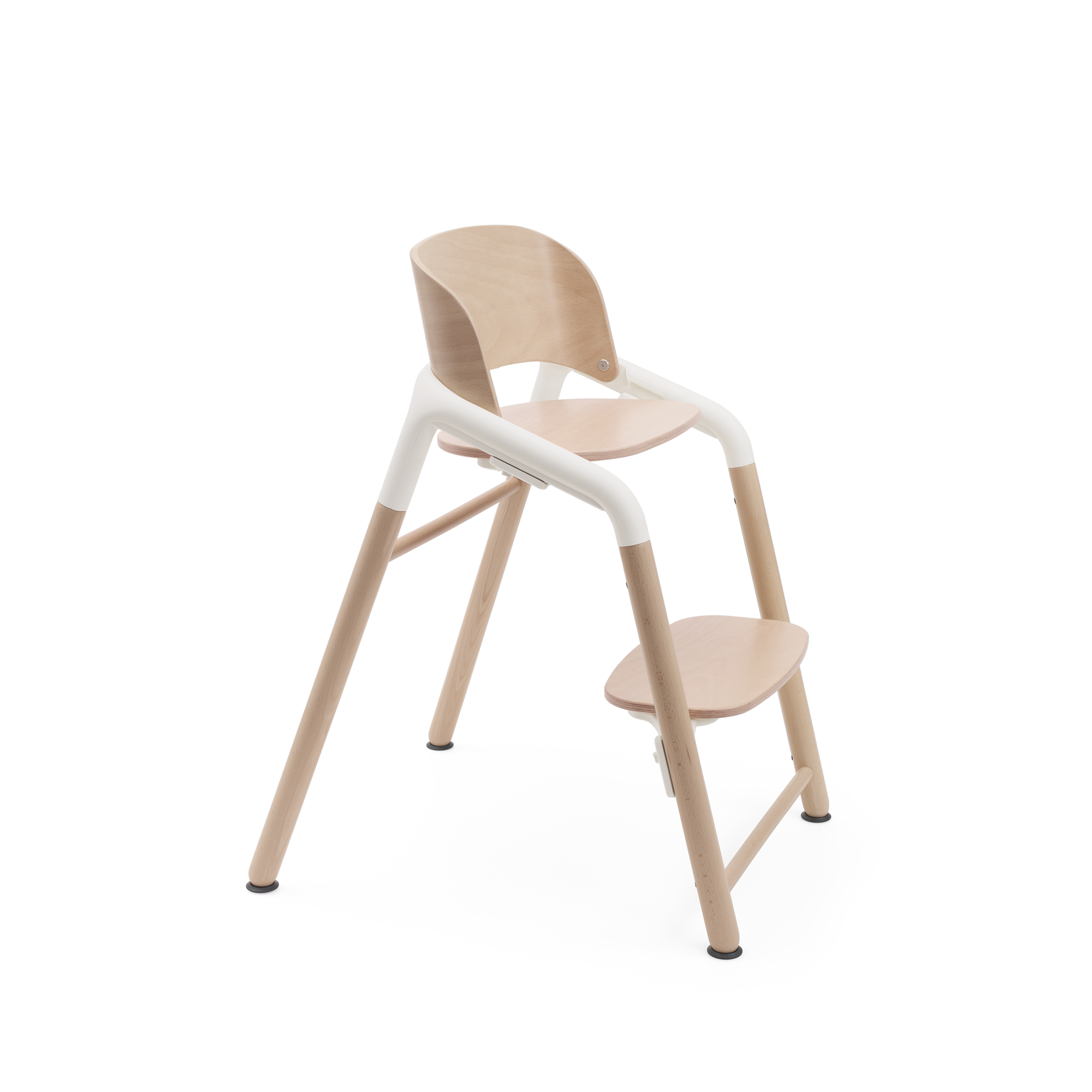 Bugaboo Giraffe High Chair Complete - Neutral Wood/White  Side