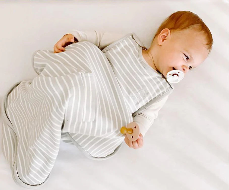 Woolino 4 Season Ultimate Merino Wool Baby Sleep Bag - Birch Gray Lifestyle 1