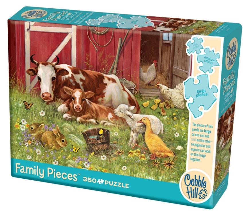 Cobble Hill Puzzles family puzzle Cobble Hill Family Puzzle 350 PC - Barnyard Babies