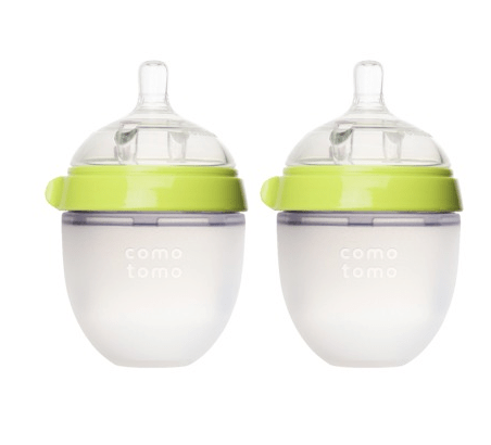 Comotomo baby bottle Green 5 oz / 150 ml 2-Pack Comotomo Silicone Baby Bottles