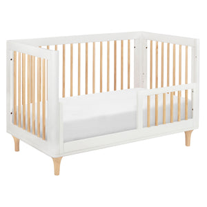 Babyletto Lolly 3-in-1 Convertible Crib - White / Natural Toddler Bed