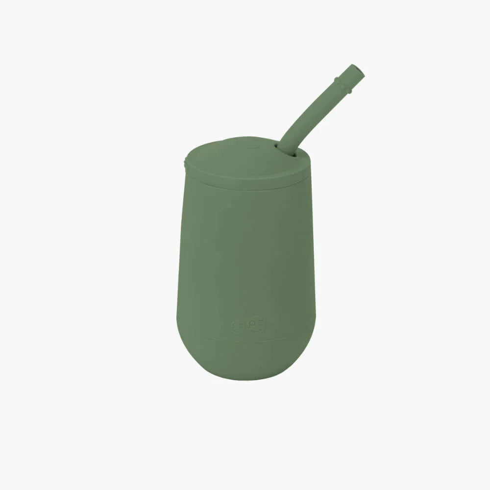 Olive - ezpz Happy Cup and Straw System