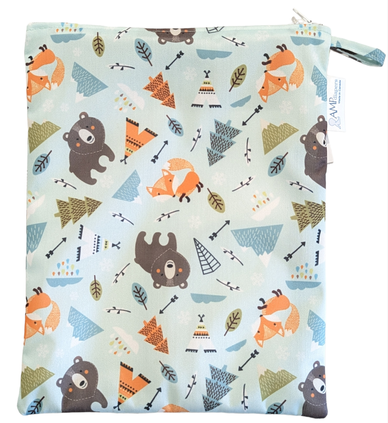 The Fox and the Bear - AMP Diapers Mini Wet Bags