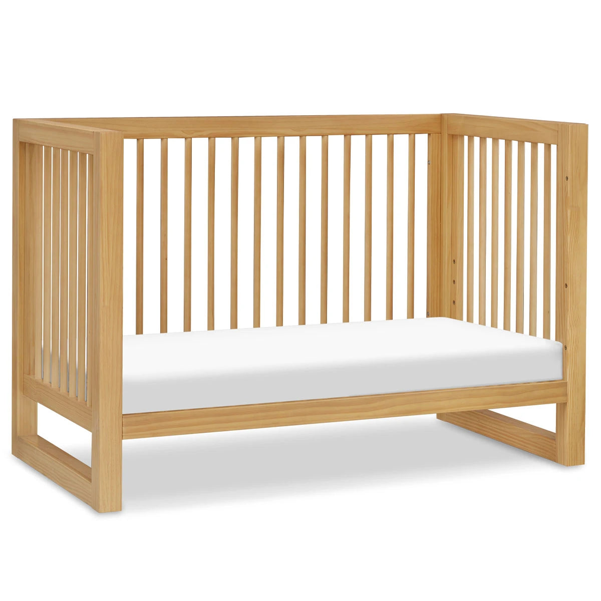 Honey - Namesake Nantucket 3-in-1 Convertible Crib with Toddler Bed Conversion Kit Day Bed