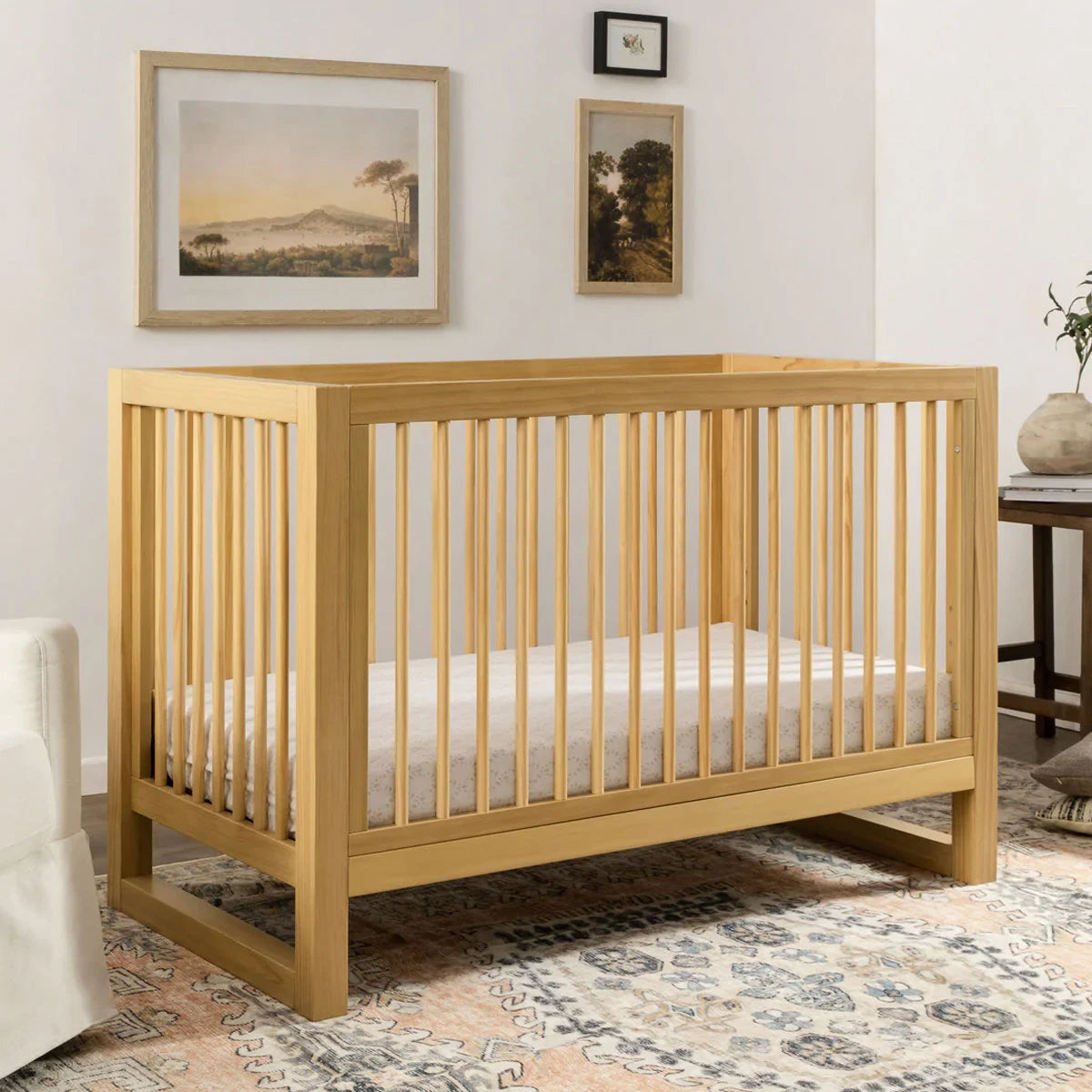 Honey - Namesake Nantucket 3-in-1 Convertible Crib with Toddler Bed Conversion Kit Lifestyle 1