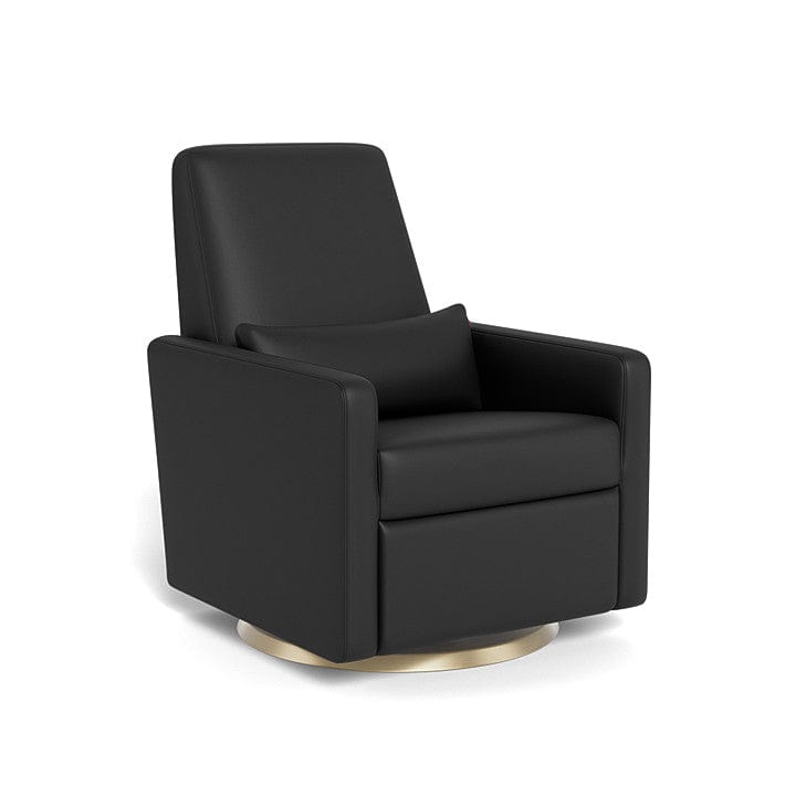 Monte Design nursing chair Black Enviroleather / Gold Swivel (+$250) Monte Design Grano Glider Recliner - Premium