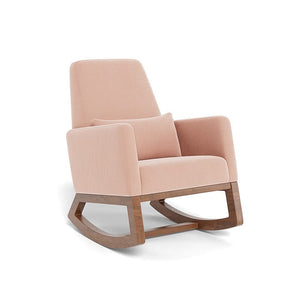 Monte Design nursing chair Blush Velvet / Walnut (+$200) Monte Design Joya Rocker - Performance
