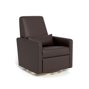 Monte Design nursing chair Brown Enviroleather / Gold Swivel (+$250) Monte Design Grano Glider Recliner - Premium