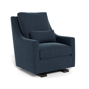 Monte Design nursing chair Midnight Blue Brushed Cotton Linen / Espresso Monte Design Vera Glider - Premium
