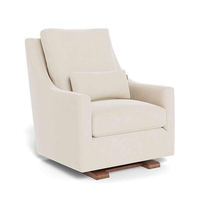 Monte Design nursing chair Beach Brushed Cotton Linen / Walnut (+$250) Monte Design Vera Glider - Premium