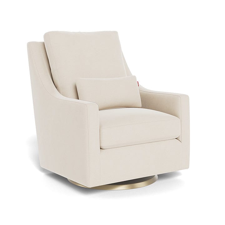 Monte Design nursing chair Beach Brushed Cotton Linen / Gold Swivel (+$250) Monte Design Vera Glider - Premium