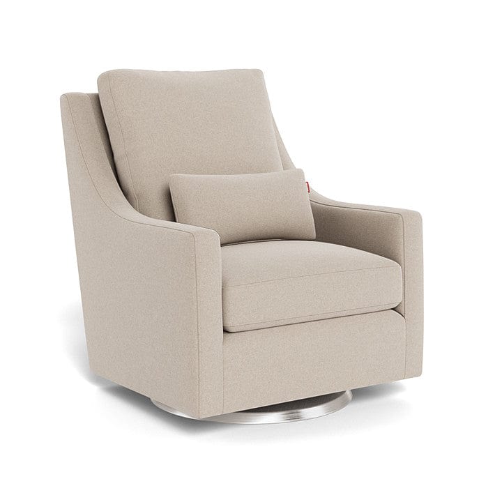Monte Design nursing chair Oatmeal Italian Wool / Stainless Steel Swivel (+$250) Monte Design Vera Glider - Premium