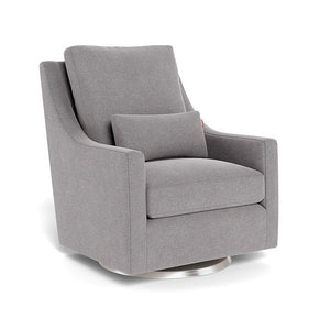 Monte Design nursing chair Pebble Grey / Stainless Steel Swivel (+$250) Monte Design Vera Glider - Performance
