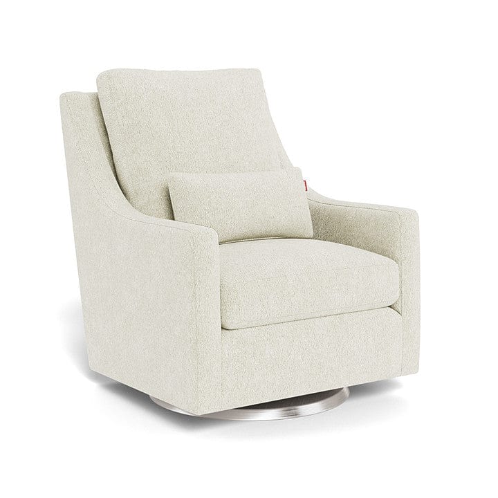 Monte Design nursing chair White Faux Sheepskin / Stainless Steel Swivel (+$250) Monte Design Vera Glider - Premium
