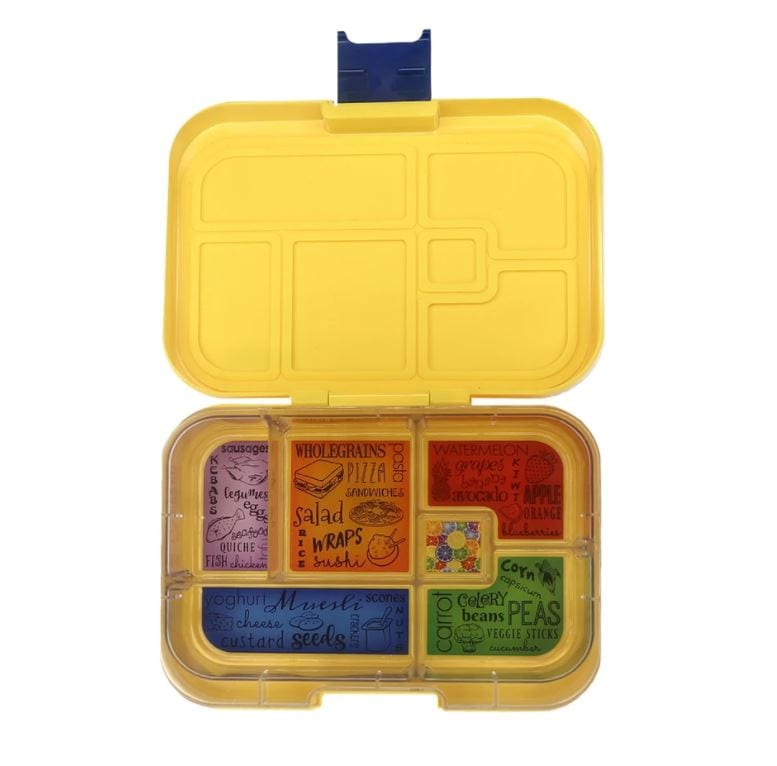 Munchbox bento box Munchbox Maxi6 Bold Collection - Yellow Sunshine