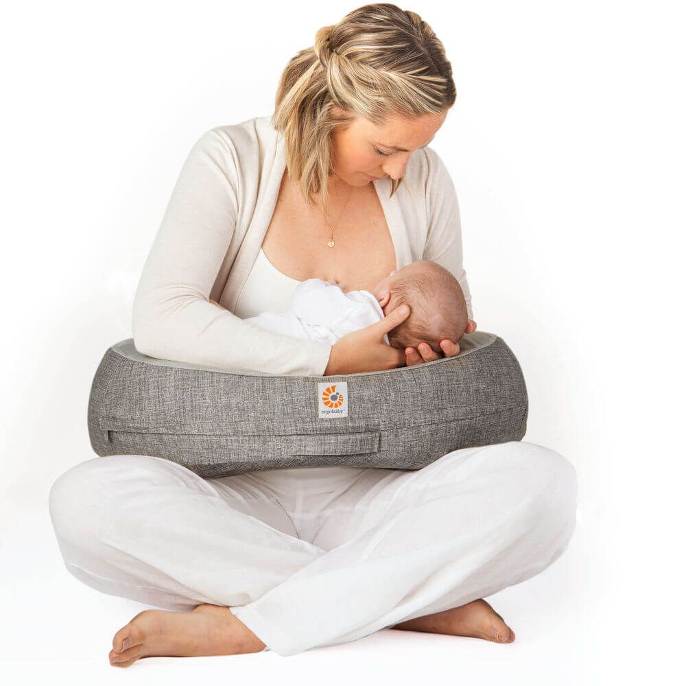 Ergobaby Natural Curve Nursing Pillow with Strap - Grey 2