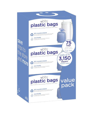 Ubbi diaper pails 3 x 25 PK - Ubbi Biodegradable Plastic Bags Ubbi Biodegradable Plastic Bags