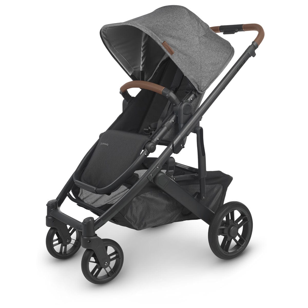 UPPAbaby stroller UPPAbaby CRUZ V2 Stroller - Greyson (Charcoal Melange/Carbon/Saddle Leather)