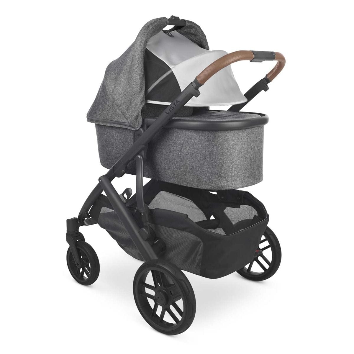 UPPAbaby stroller UPPAbaby VISTA V2 Stroller - Greyson (Charcoal Melange/Carbon/Saddle Leather)
