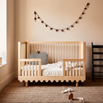 Oeuf Moss Crib Toddler Bed Conversion Kit - Lifestyle 1