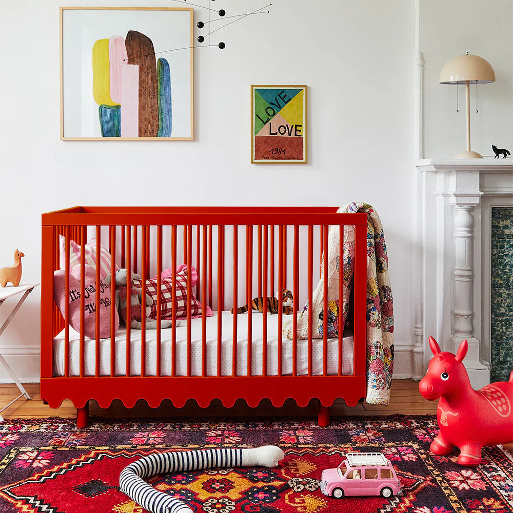 Red - Oeuf Moss Crib - Lifestyle 1
