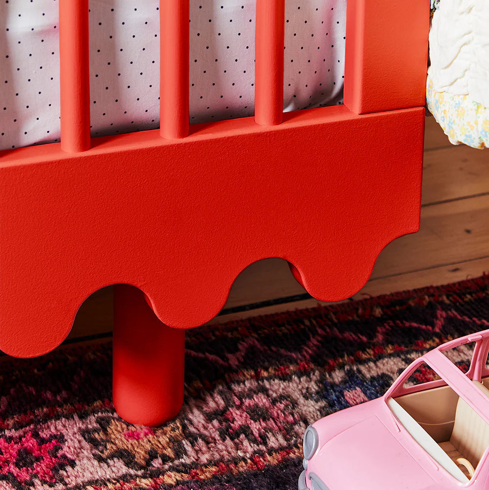 Red - Oeuf Moss Crib - Lifestyle 2